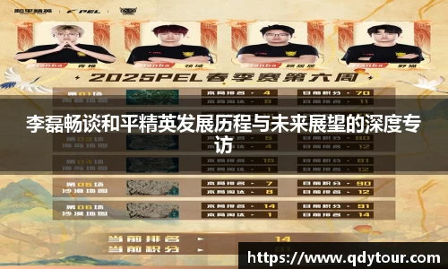 李磊畅谈和平精英发展历程与未来展望的深度专访