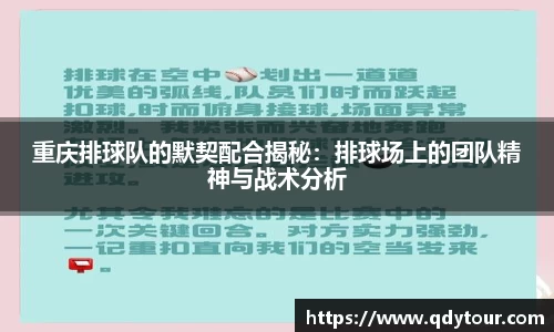 重庆排球队的默契配合揭秘：排球场上的团队精神与战术分析